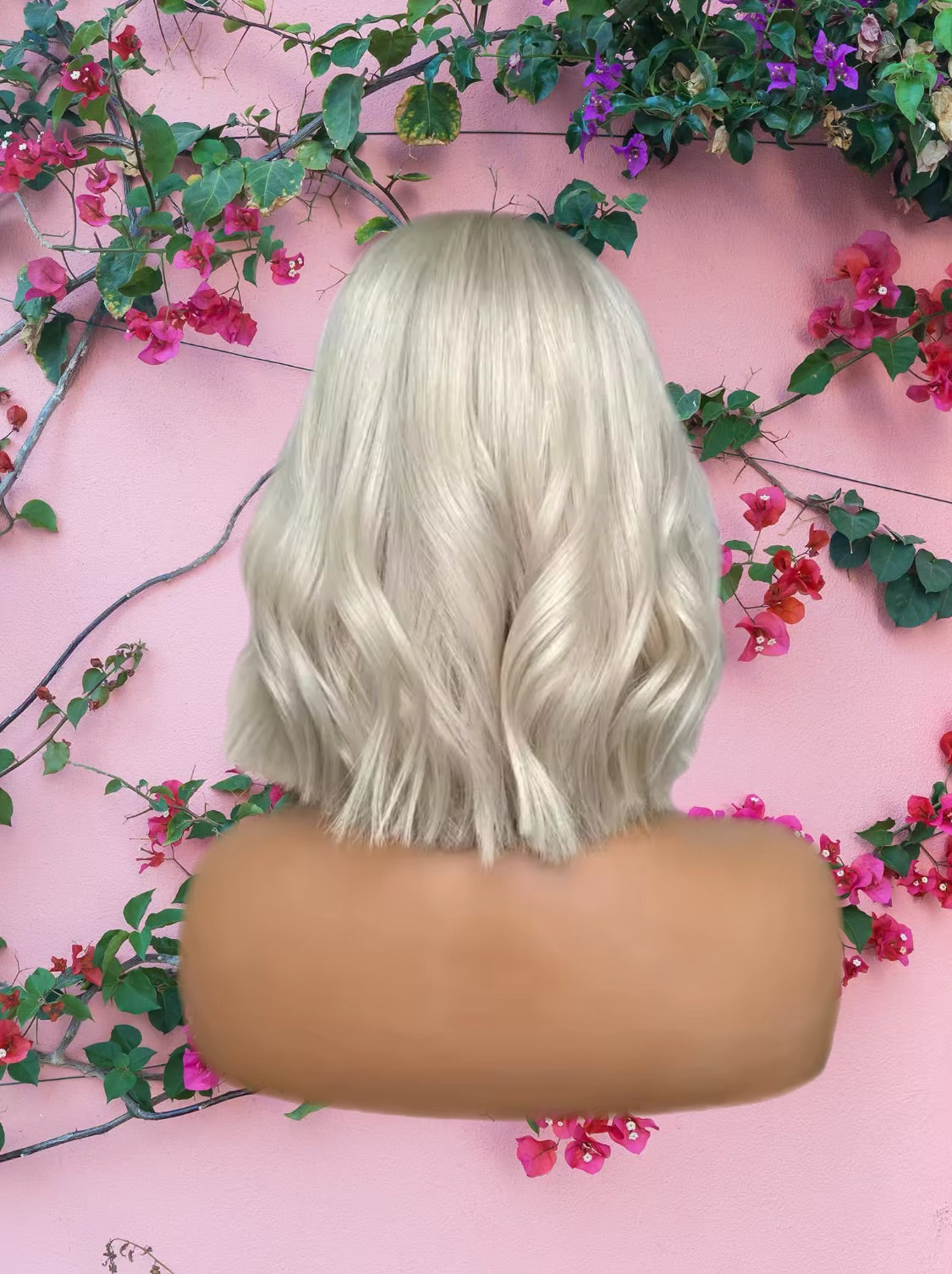 Donna - Icy Platinum Blonde Fringe/Bang 100% Human Hair Lace Front Wig