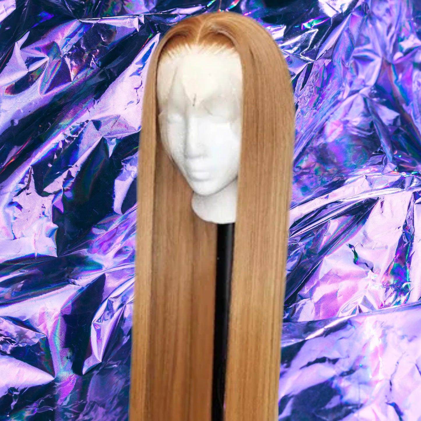 Chloe - Honey Blonde Straight 100% Human Hair Lace Front Wig