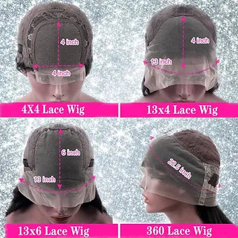 Alexy - Black & Red Ombré Highlight Straight Human Hair Wig
