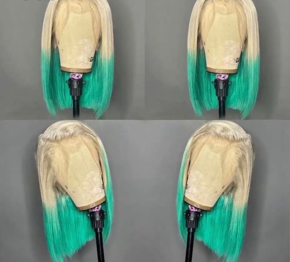 Trixy - Vogue Luxury Ombré Bob 100% Human Hair Lace Front Wig